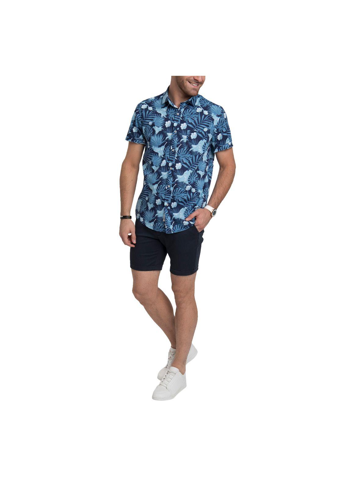 Camisa Hawaiana Manga Corta-3