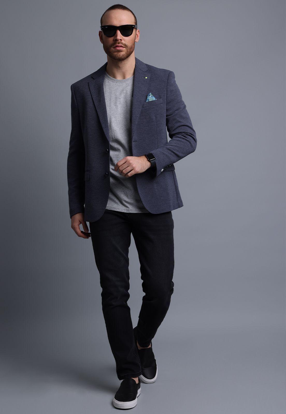 Blazer Knit Casual Arrow-4