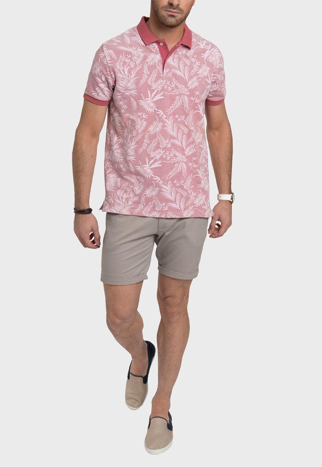 Polera Piqué Floreada Manga Corta-3