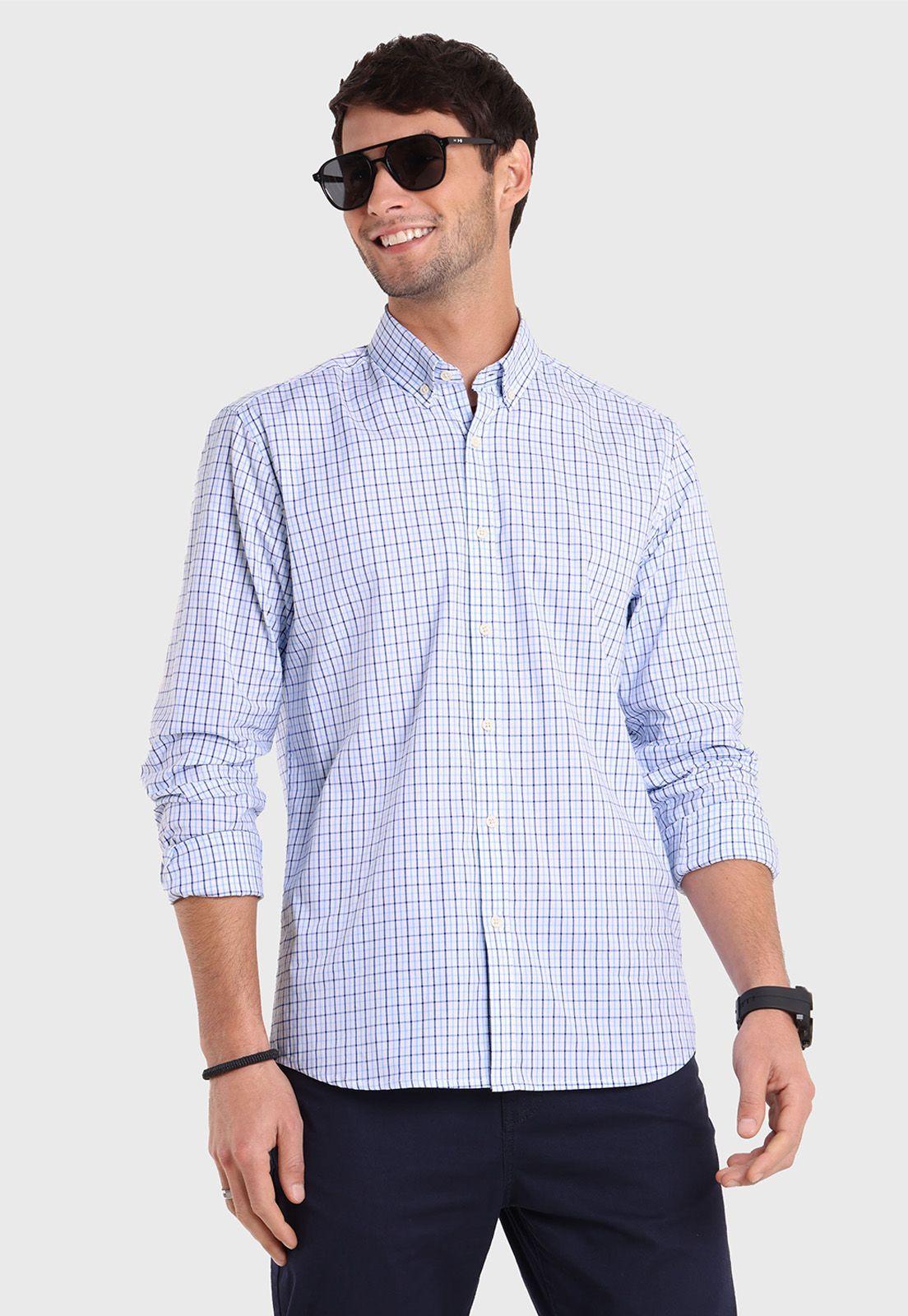 Camisa Oxford Cuadros Arrow-0