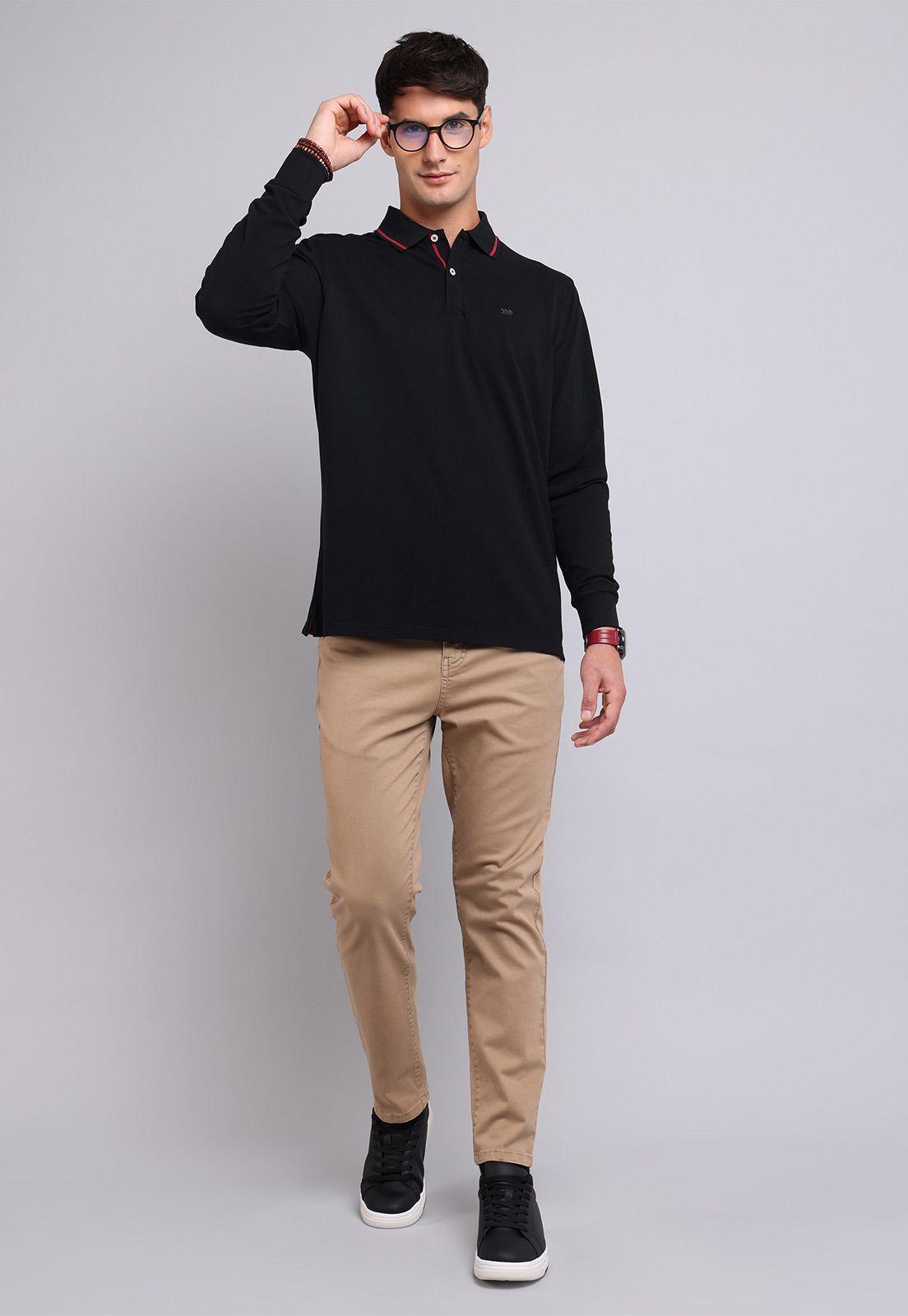 Polera Piqué Manga Larga Arrow PO2720WNE-3