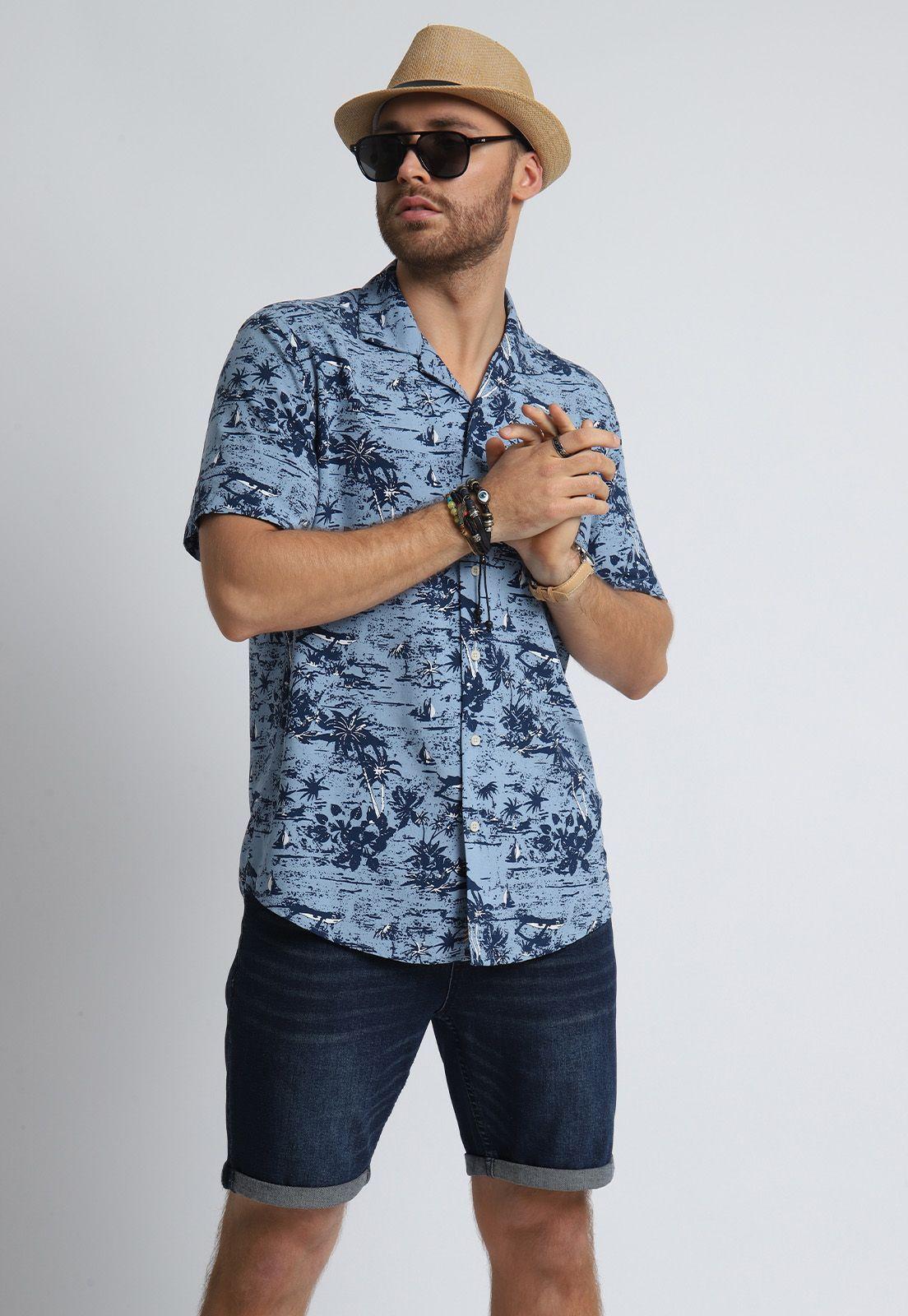 Camisa Print Palmeras Arrow-1
