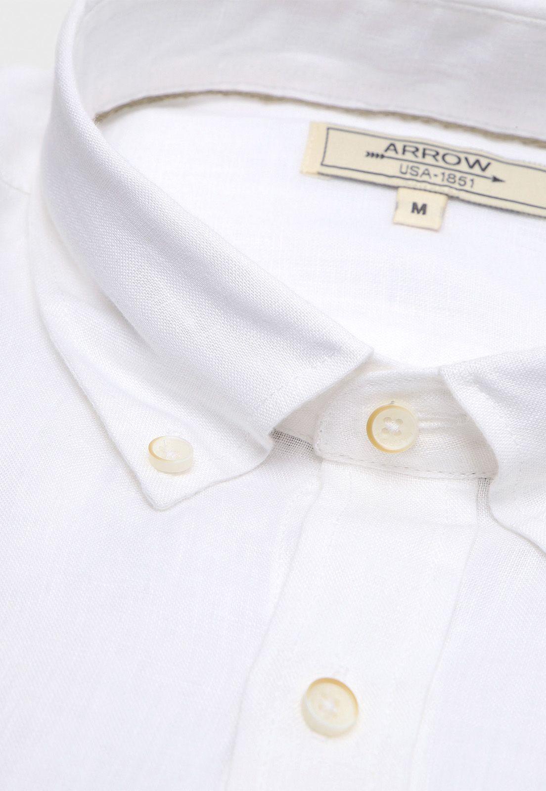 Camisa Lino Manga Larga Arrow-1