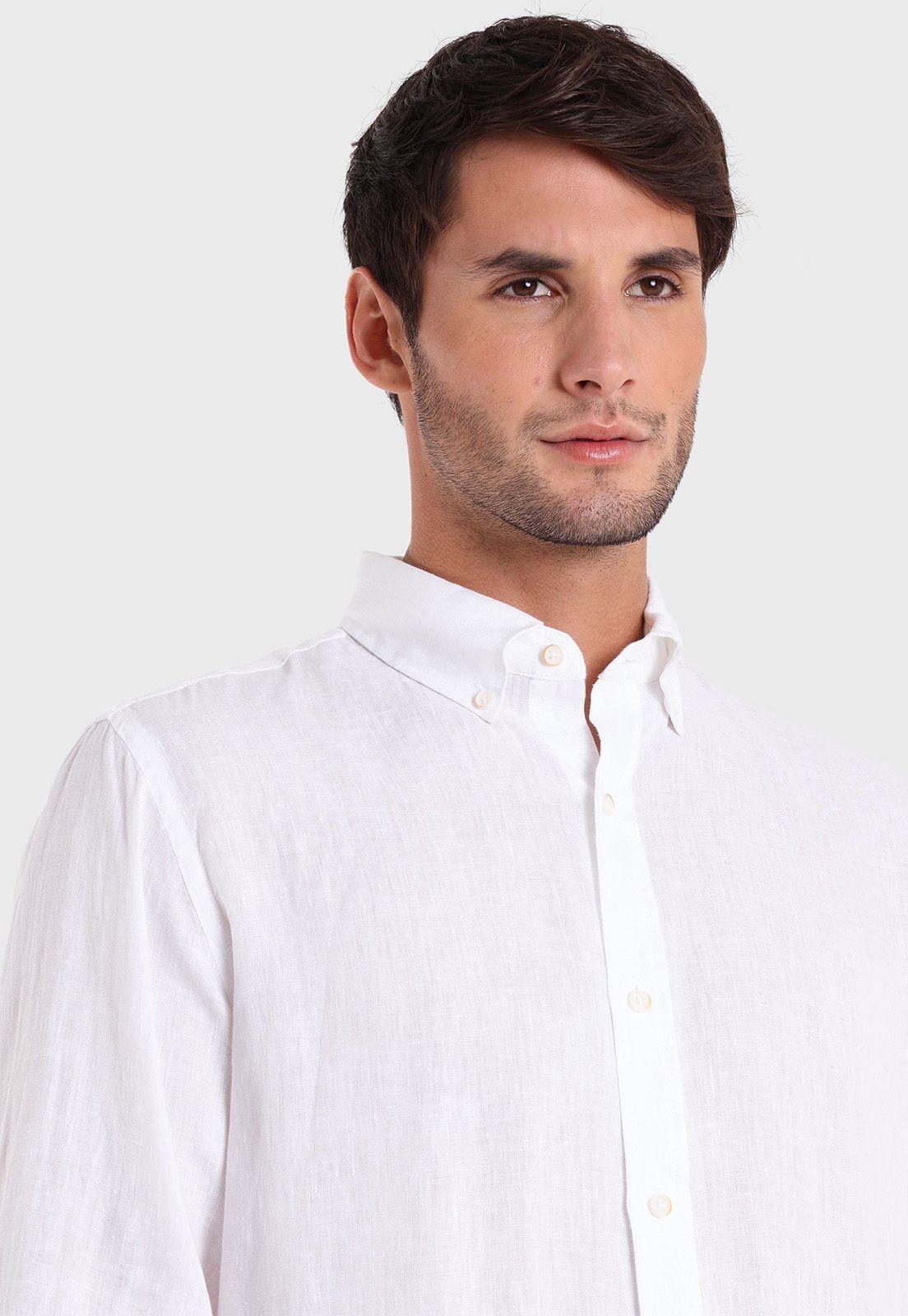 Camisa Lino Manga Larga Arrow-3