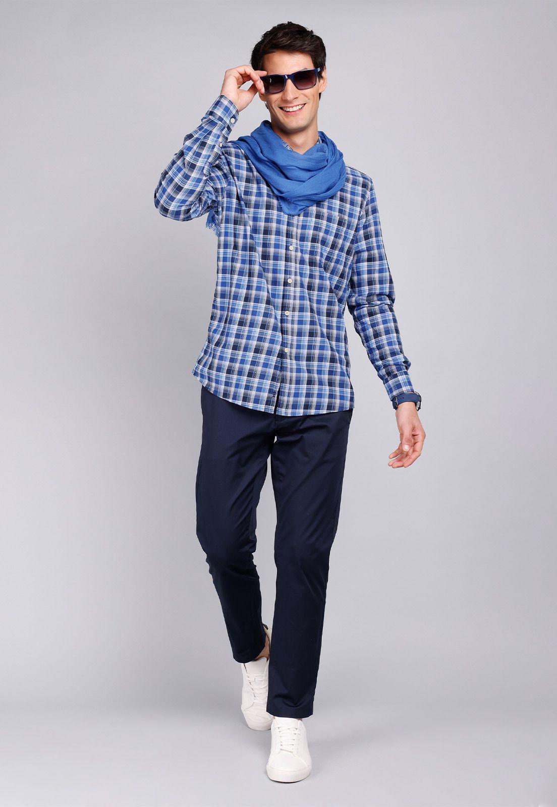 Camisa Cuadros Manga Larga Arrow CM32030NB-3
