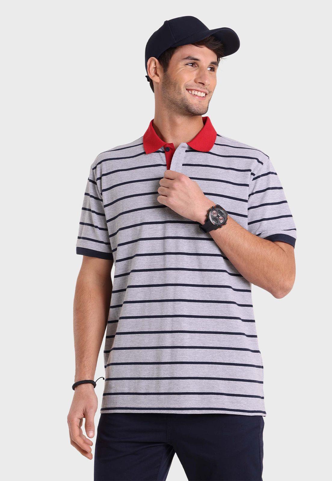 Polera Pique Cuello Polo a Rayas Arrow-0