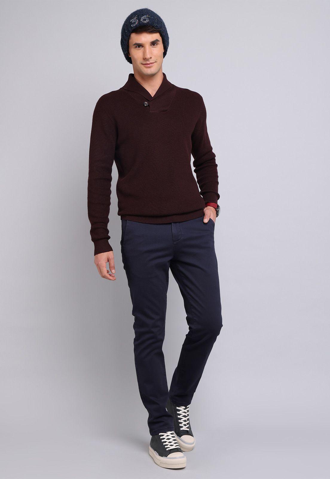 Sweater Cuello Smoking Arrow SW2713WBU-3