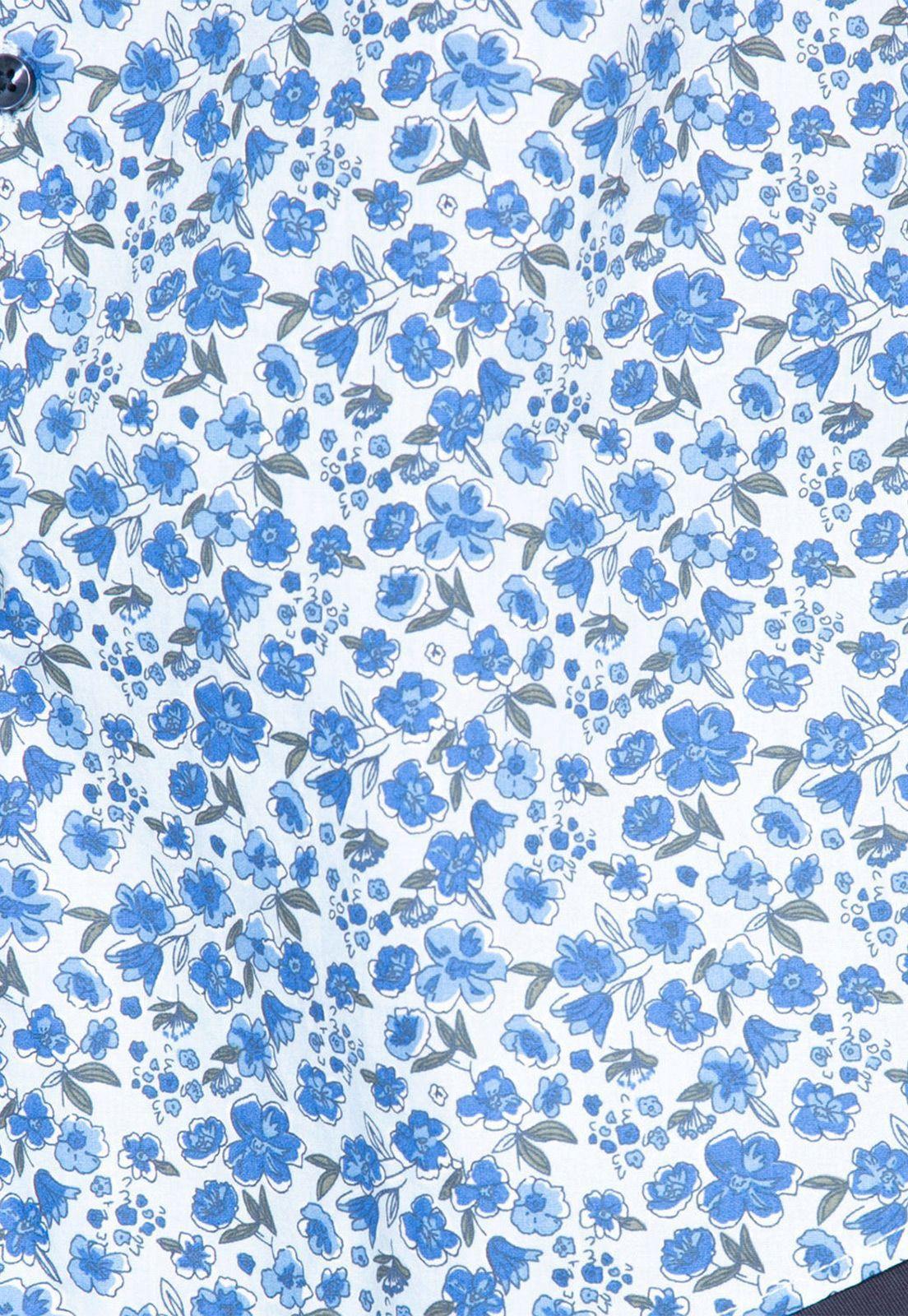 Camisa Sport Floreada Celeste Arrow-3