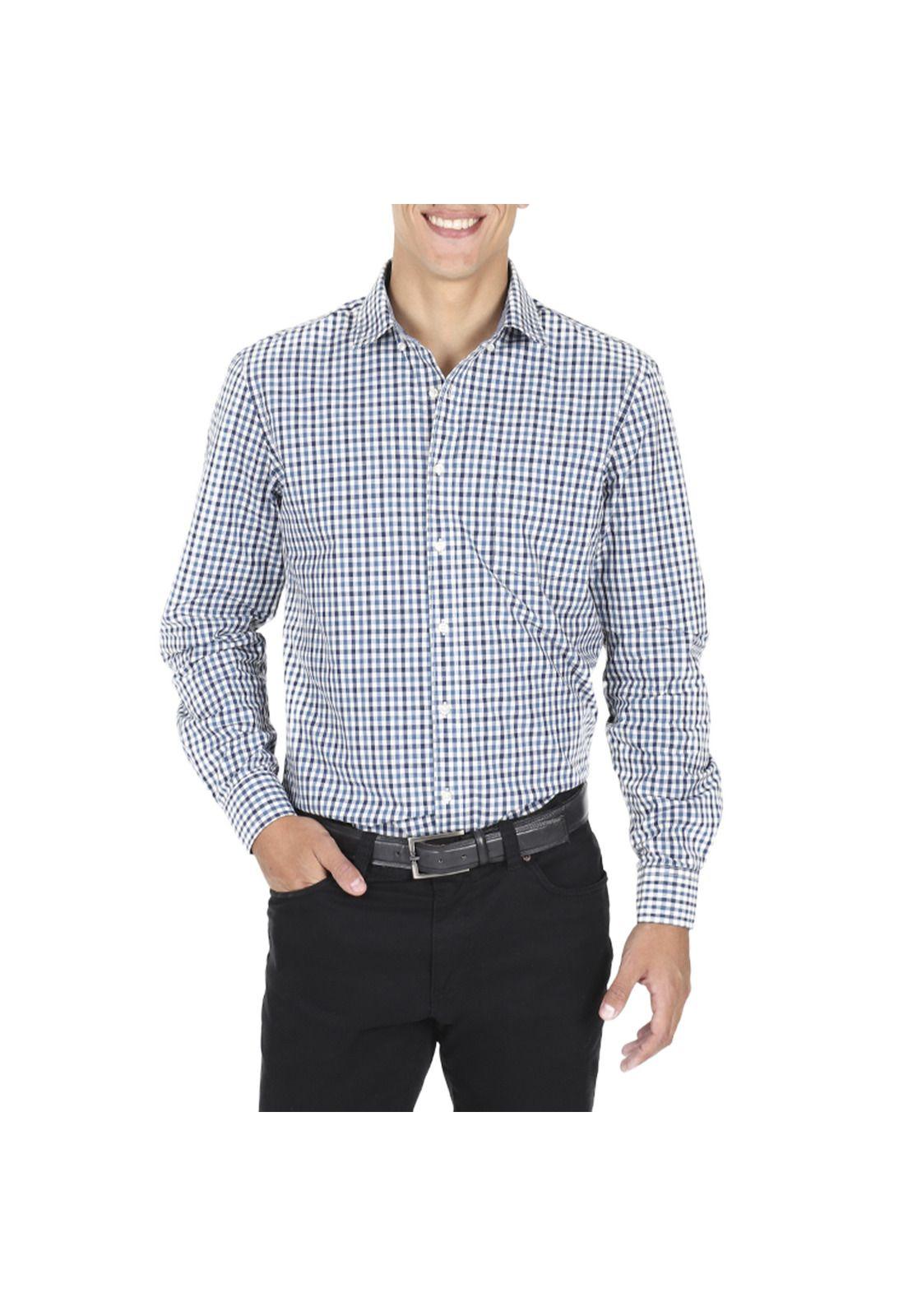 Camisa Cuadros Manga Larga-0