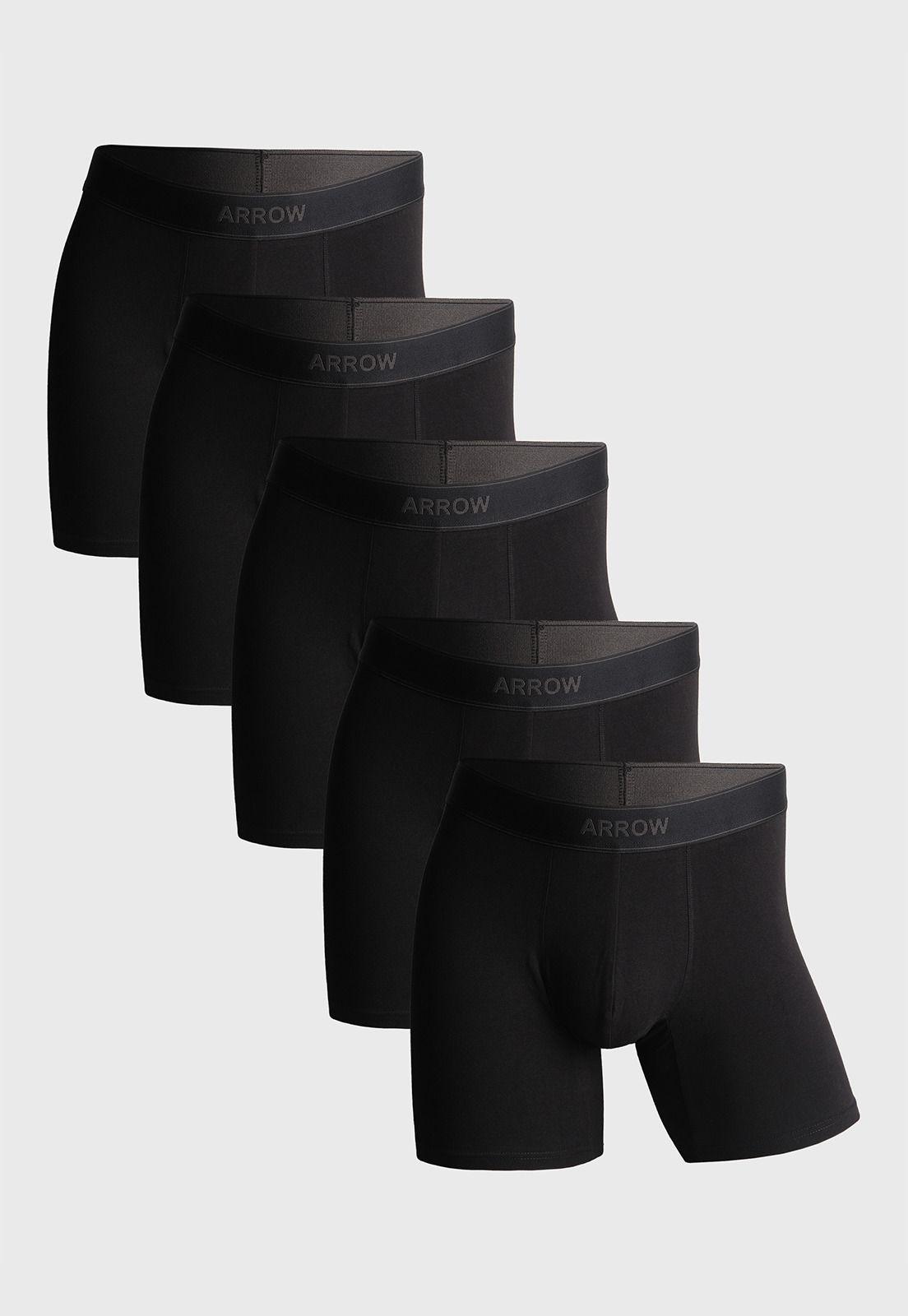 Boxer Largo 5 Unidades Liso Arrow BOD5031NE-0