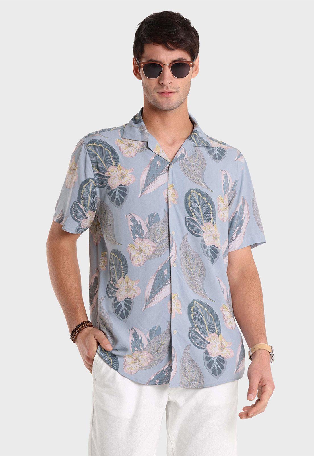 Camisa Floreada Manga Corta Arrow-0