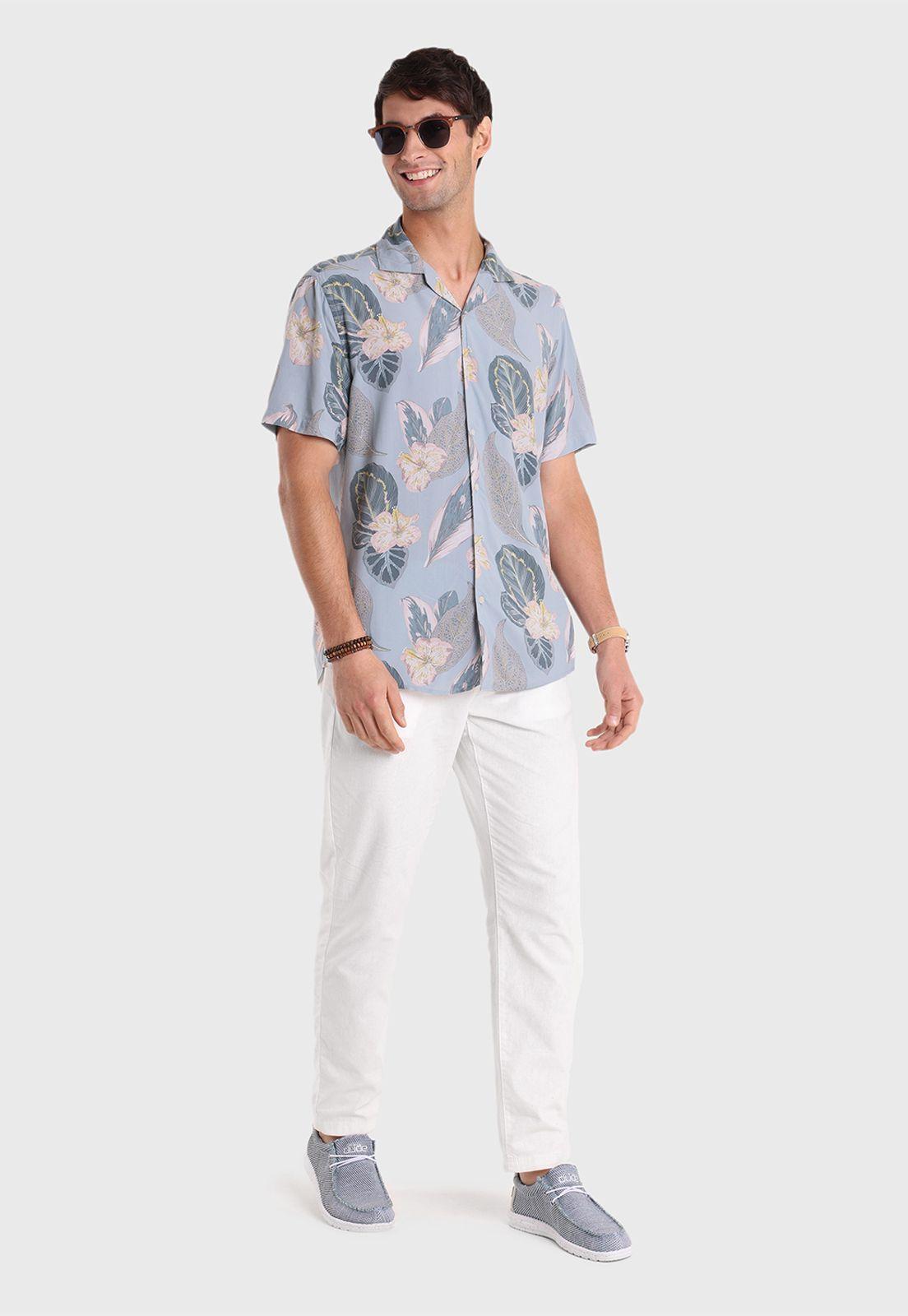 Camisa Floreada Manga Corta Arrow-4