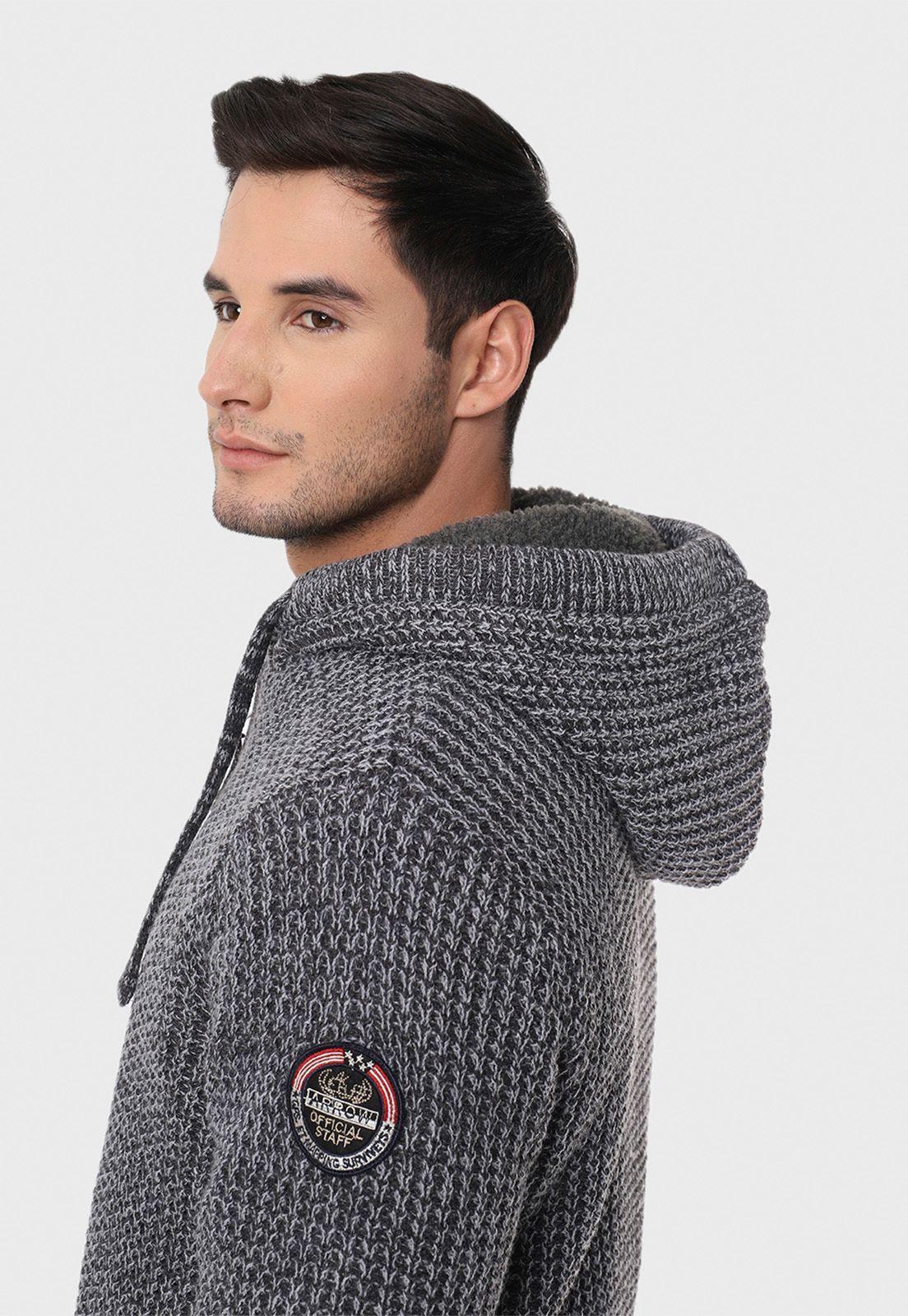 Sweater ML Sherp Hood Arrow-4