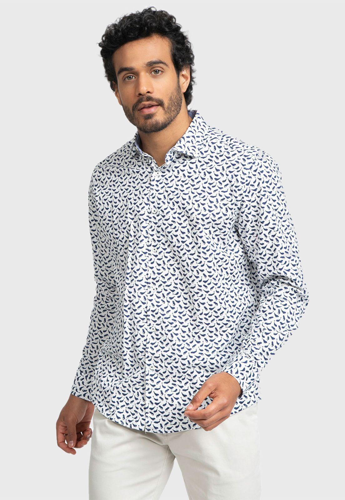 Camisa Arrow Manga Larga Ballenas-0