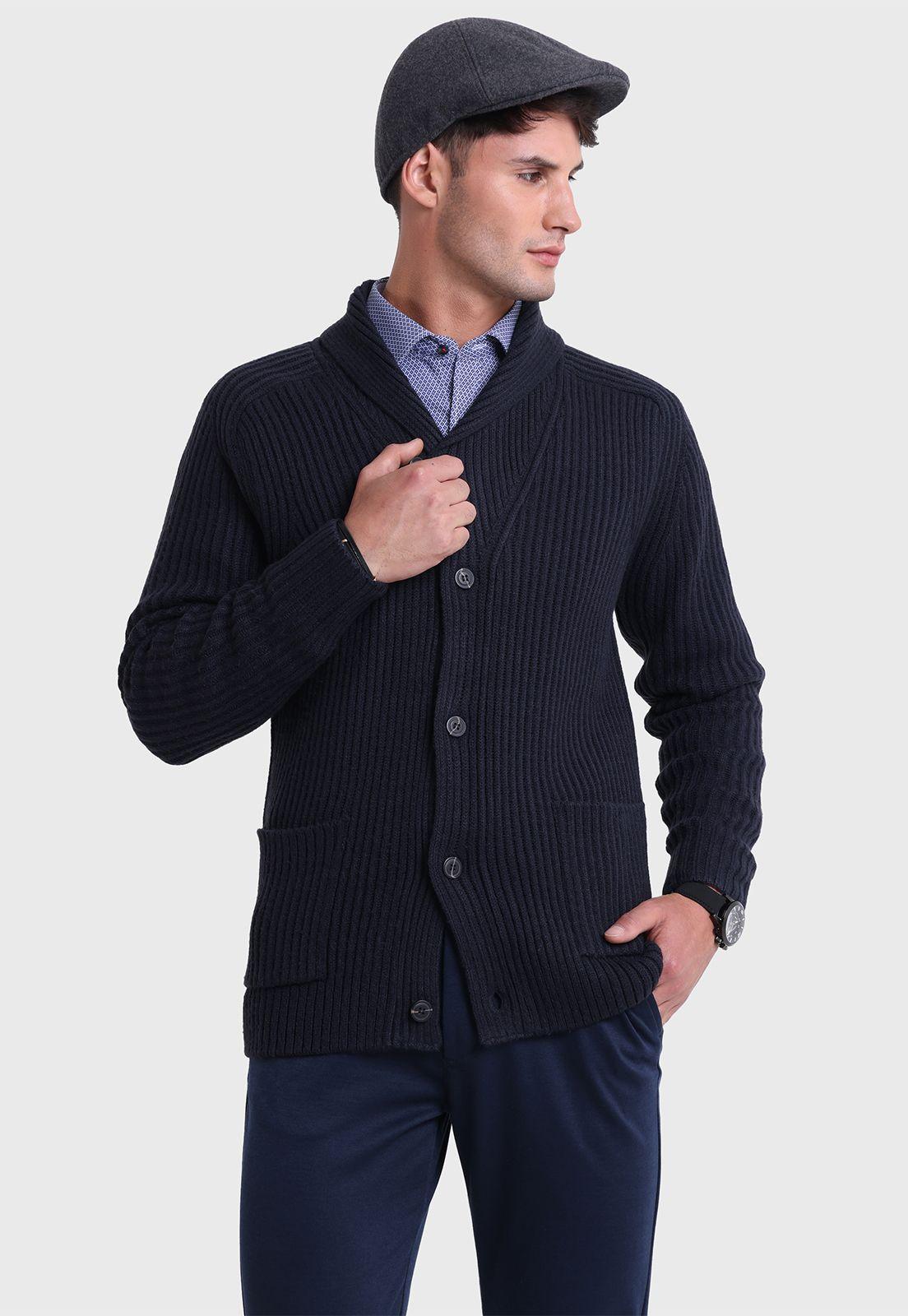 Cárdigan Cuello Shawl Arrow-2