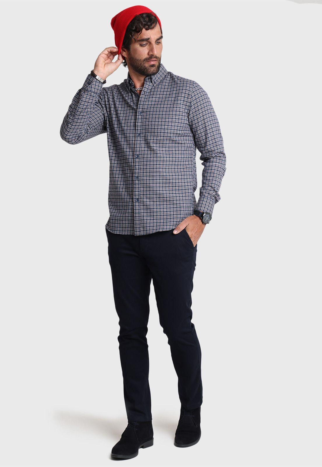 Camisa ML Escocesa Arrow-3