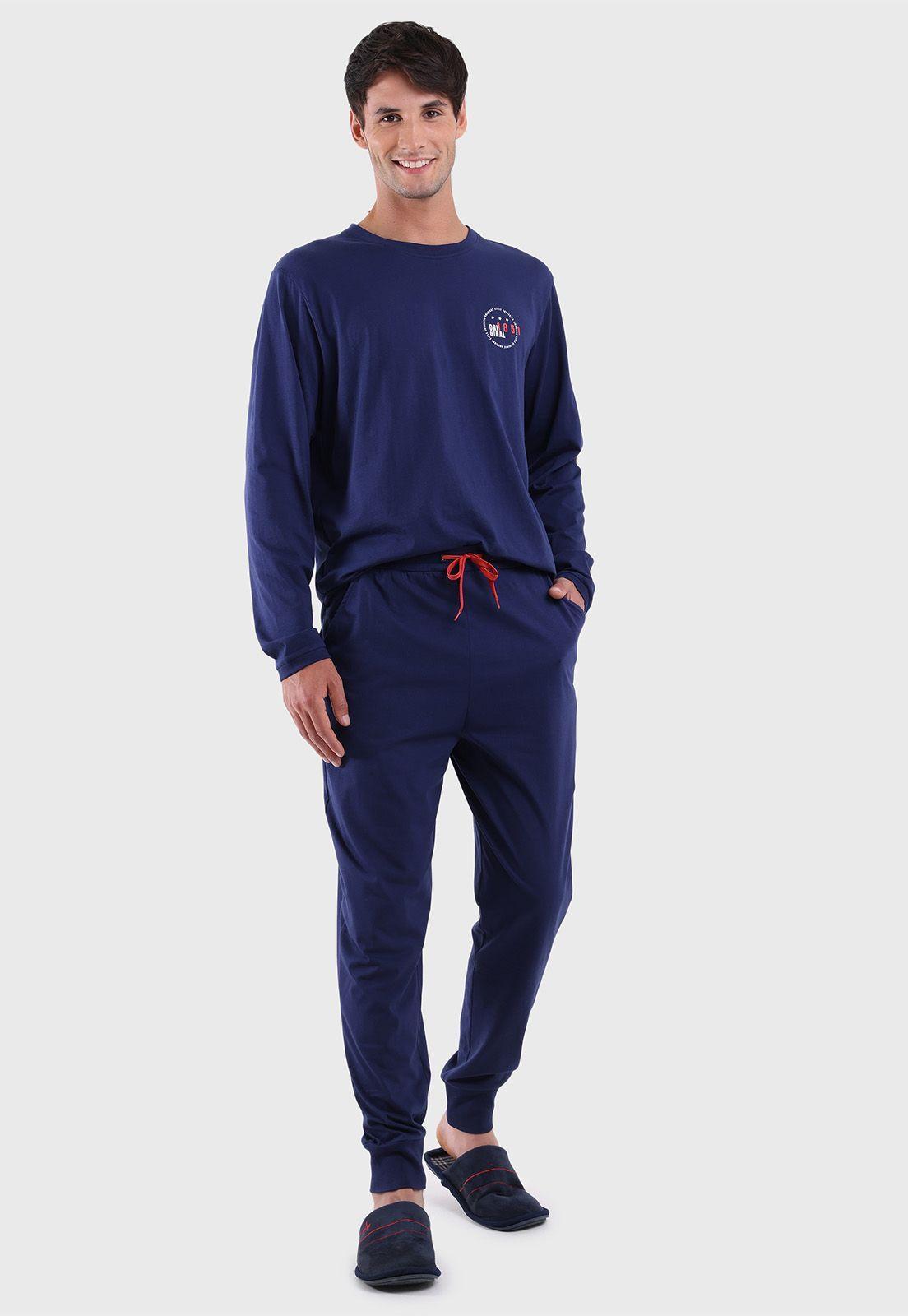 Pijama Largo Cuello Redondo Arrow P1I2310AZ-0