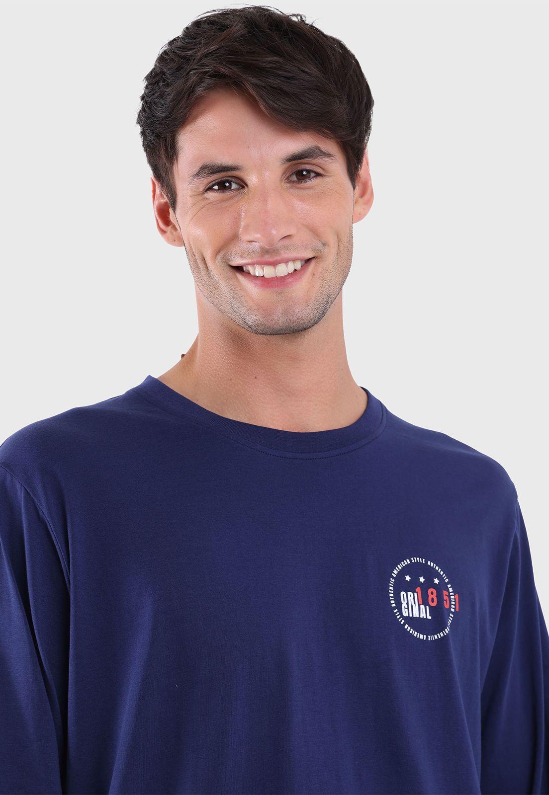 Pijama Largo Cuello Redondo Arrow P1I2310AZ-3