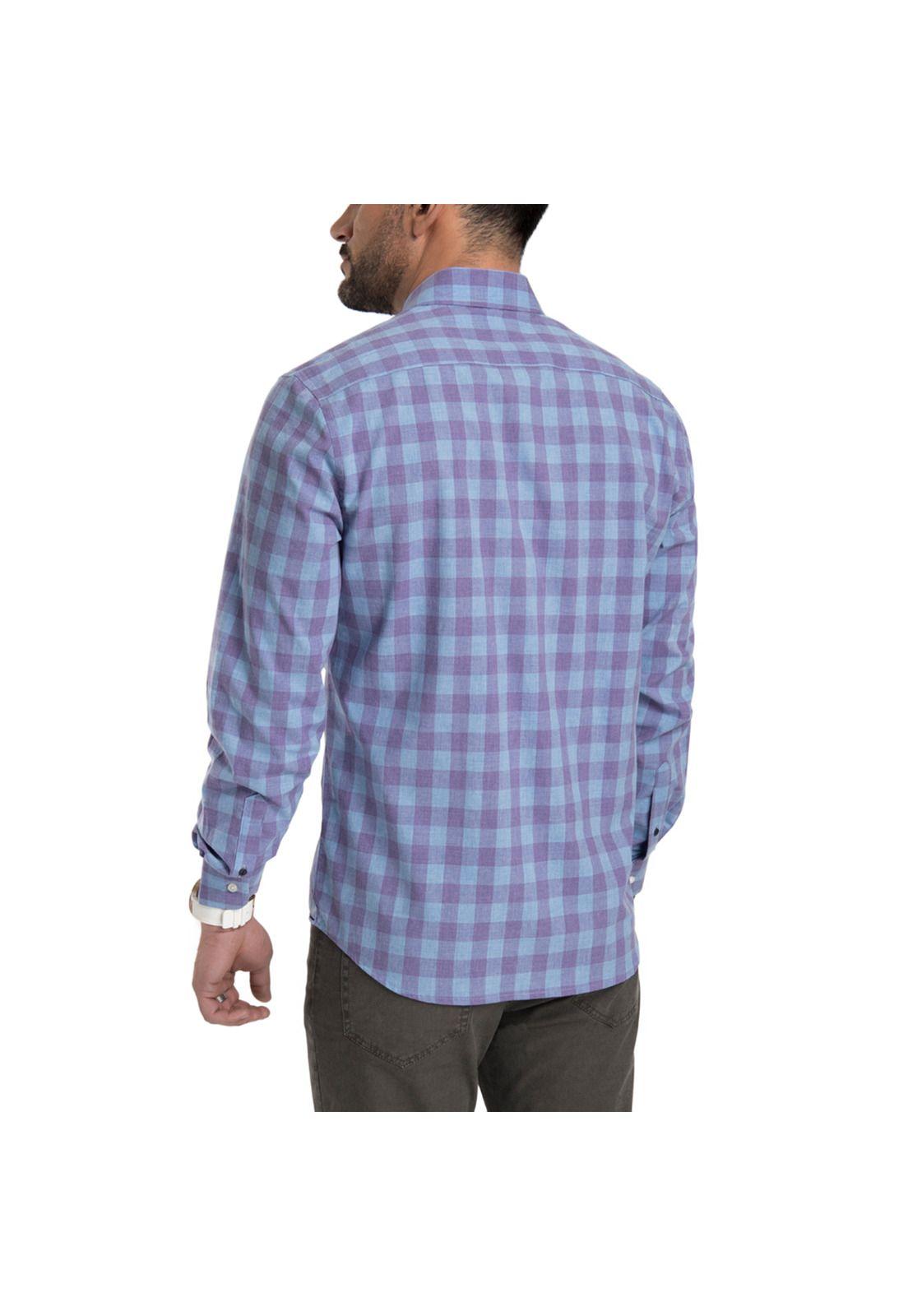 Camisa Arrow Cuadros Manga Larga-1