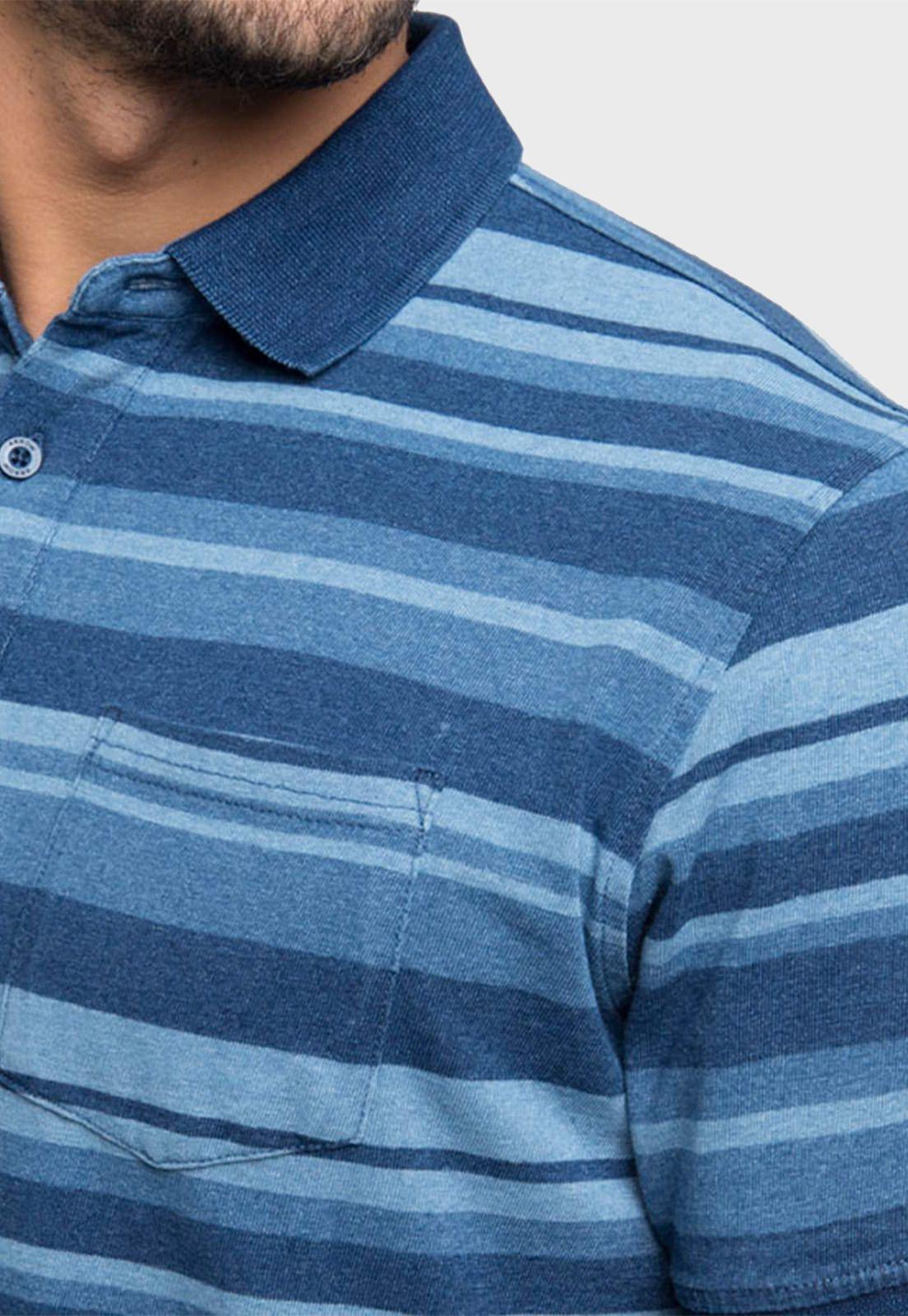 Polera Jersey Denim Rayada Manga Corta-2