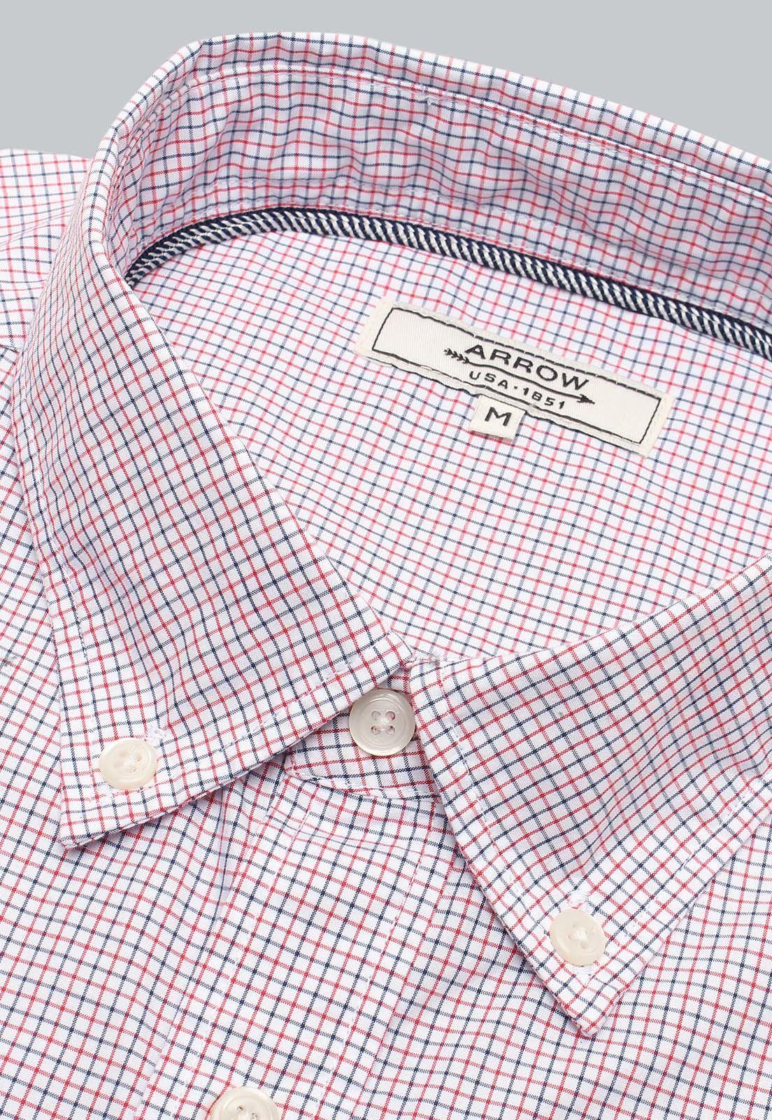 Camisa Cuadros Manga Larga Arrow CM31005NB-4