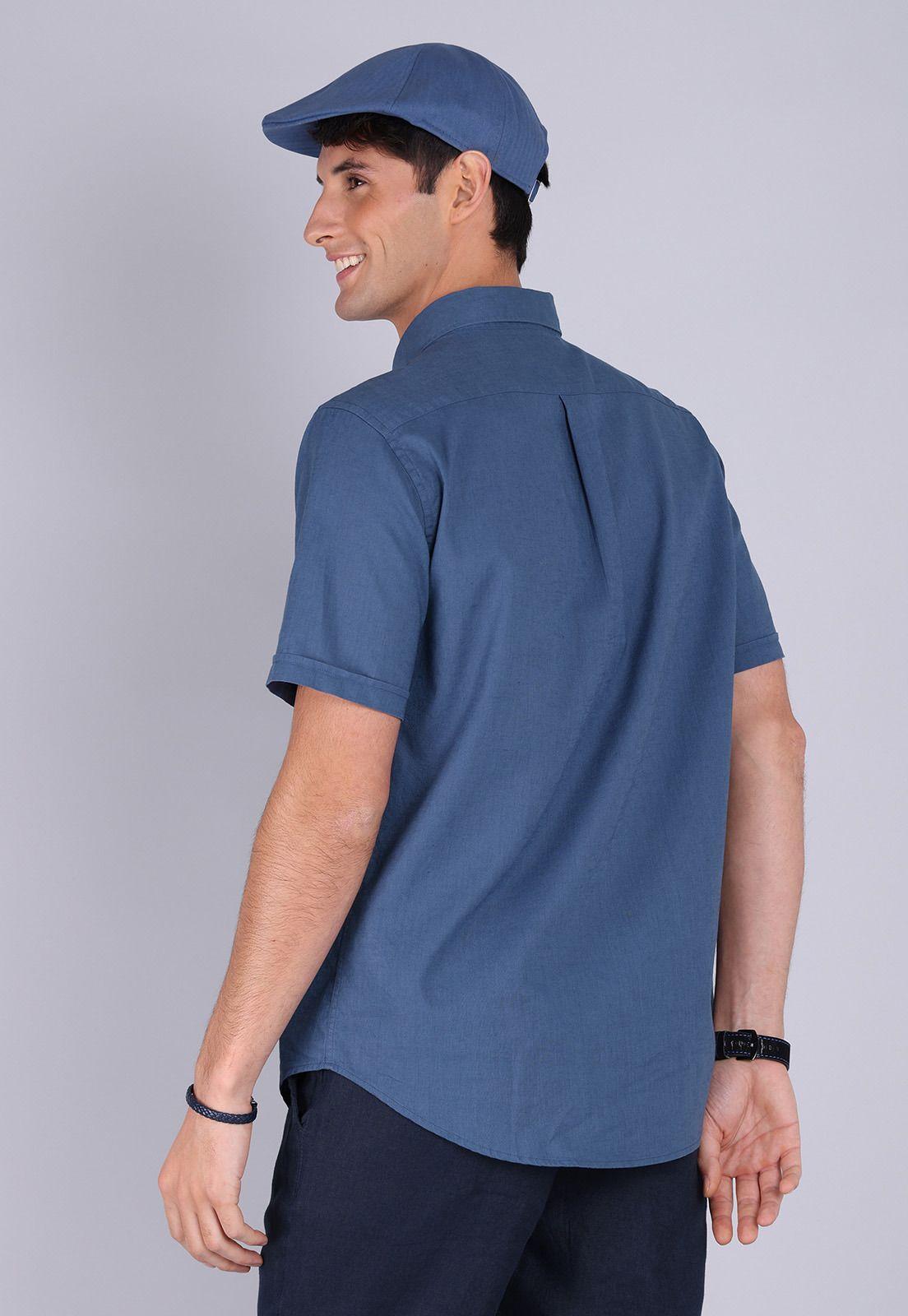 Camisa Lino Manga Corta Arrow CM3058SAZ-1