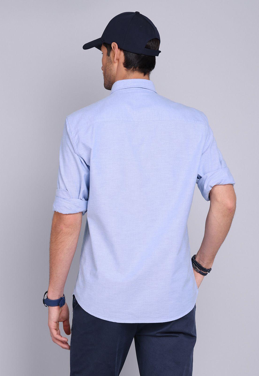 Camisa Oxford Spandex Manga Larga Arrow CM3001SCE-1