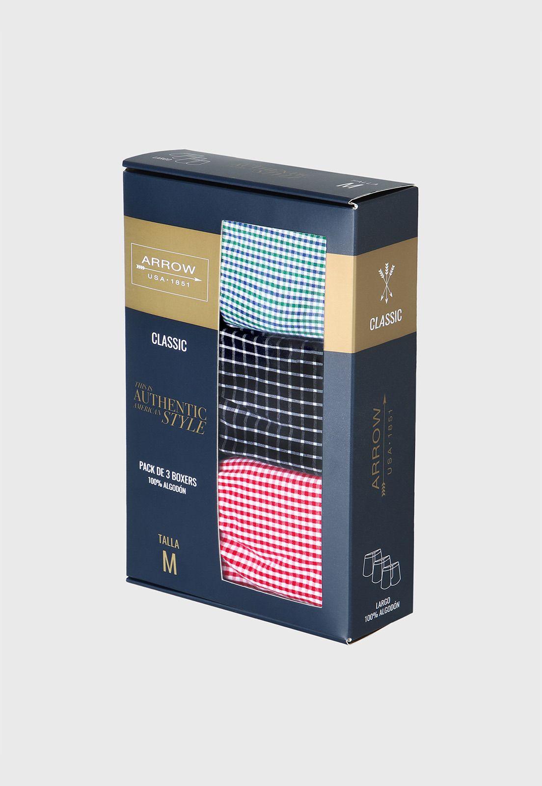 Boxer Medio 3 Unidades Classic Arrow BOD3024SU-4