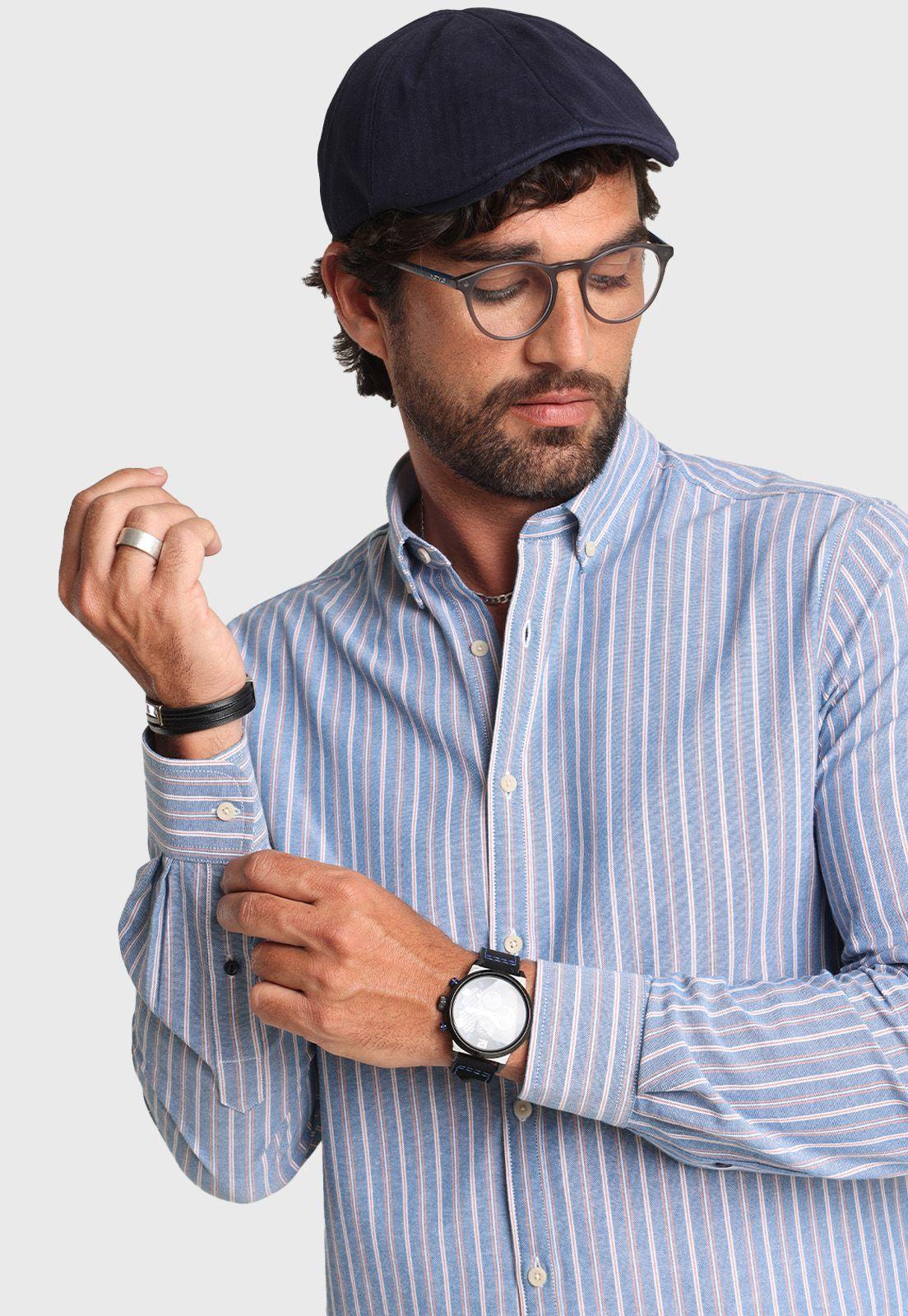 Camisa ML Oxford Rayas Arrow-2