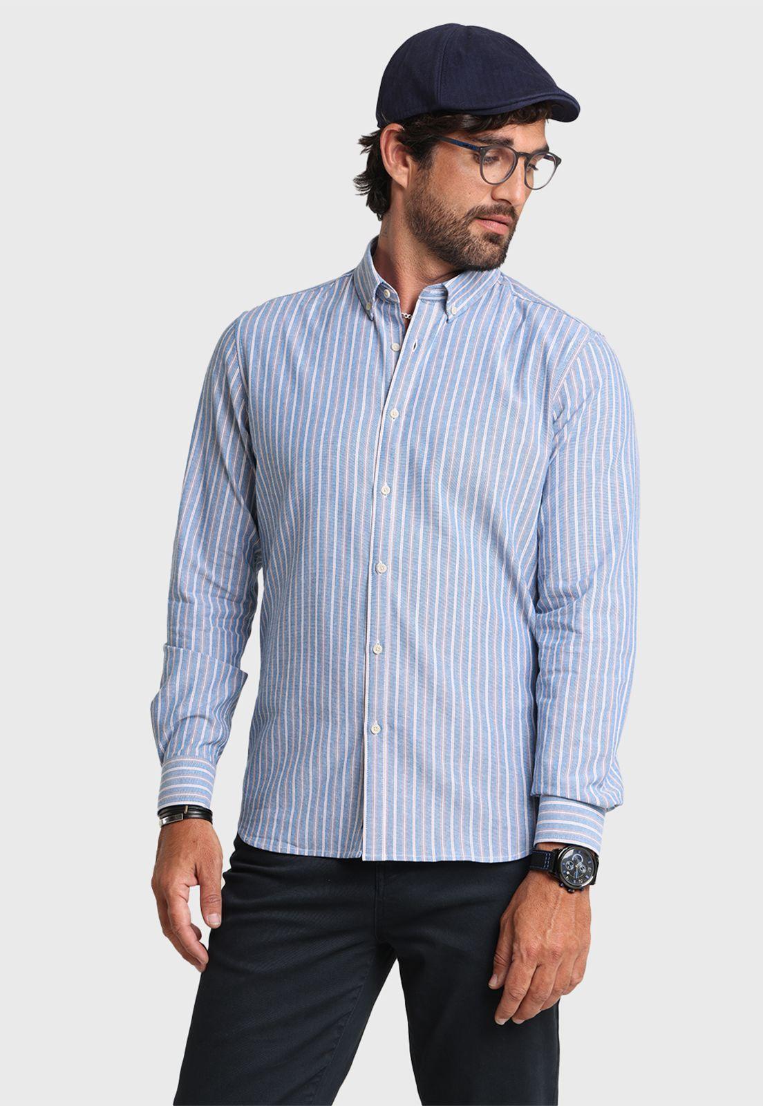 Camisa ML Oxford Rayas Arrow-1