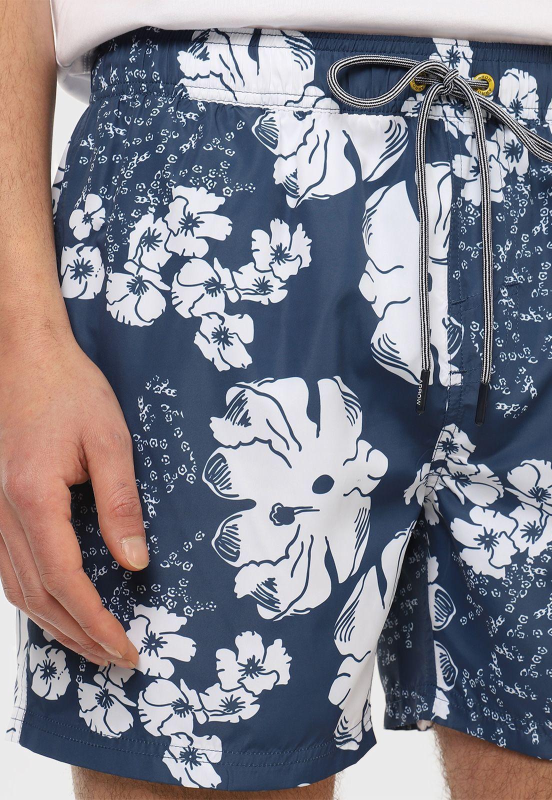 Short De Baño Print Flores Arrow-2