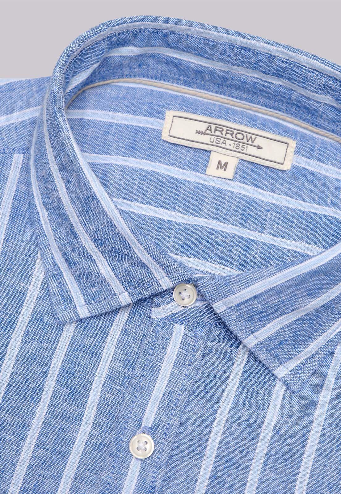 Camisa Casual A Rayas Arrow CM32051AZ-4