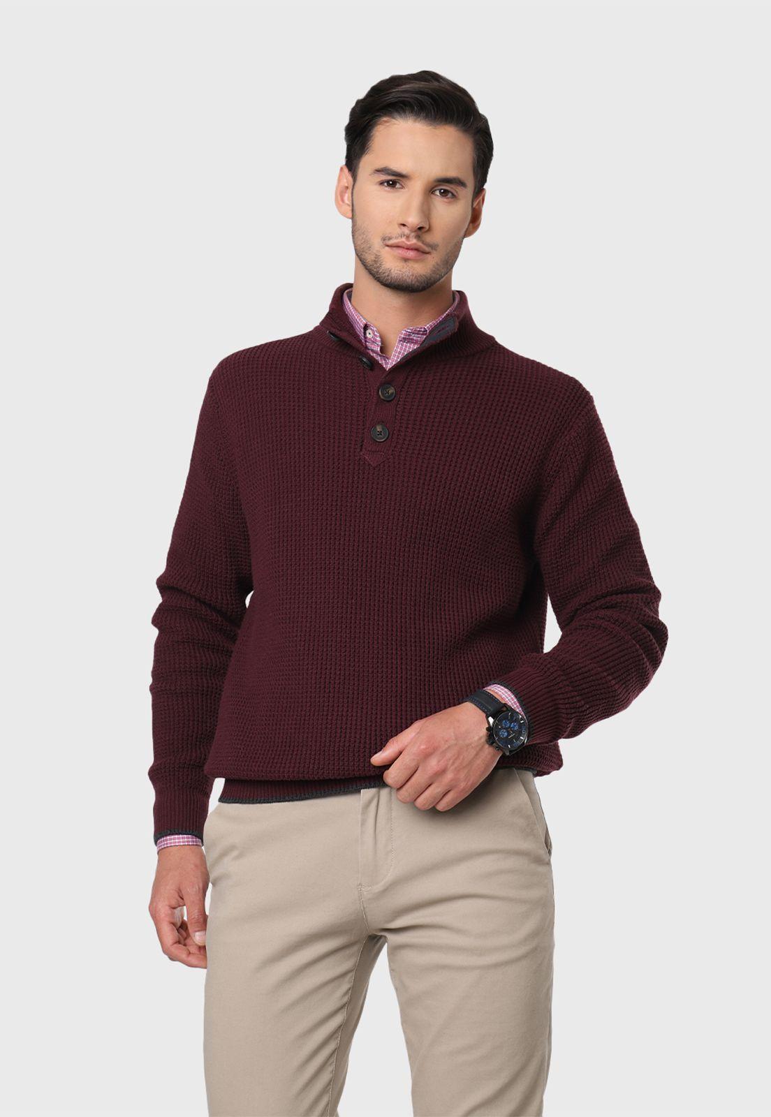 Sweater Hombre Half Button Arrow-0