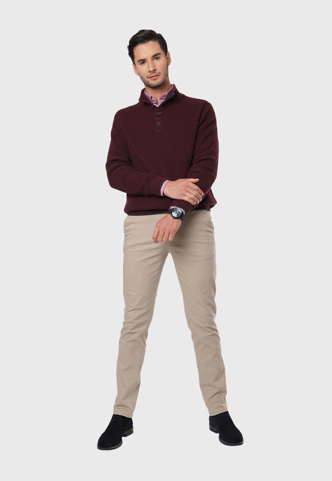 Sweater Hombre Half Button Arrow-4