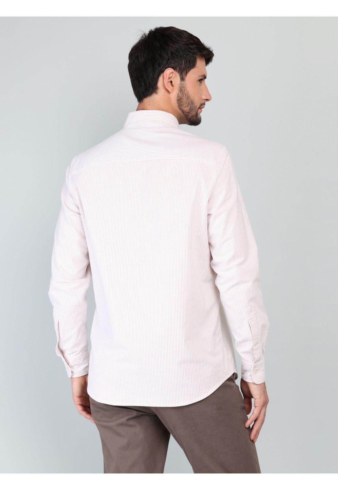 Camisa Oxford Spandex Regular fit Beige Arrow-1