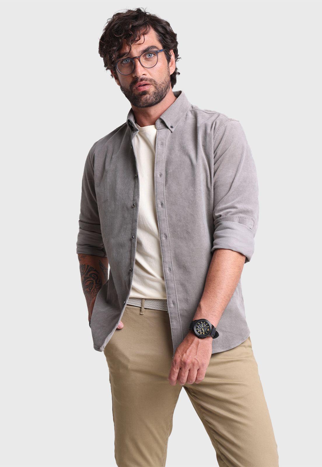 Camisa ML Cotelé Spandex Arrow-2