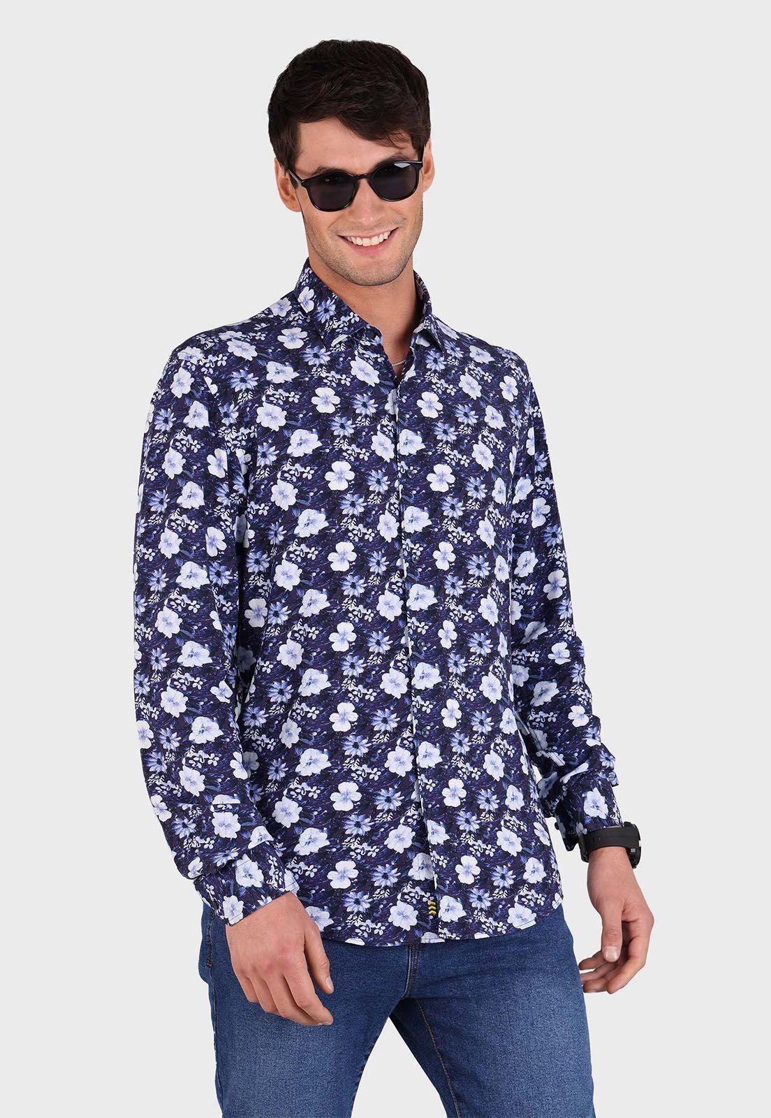 Camisa Estampada Viscosa Arrow-0