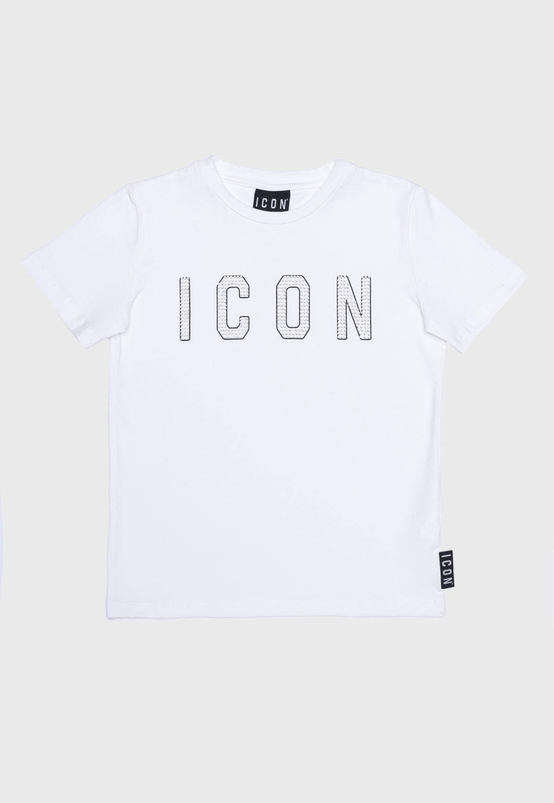 Polera Con Aplicación Plateado Niña Icon-0