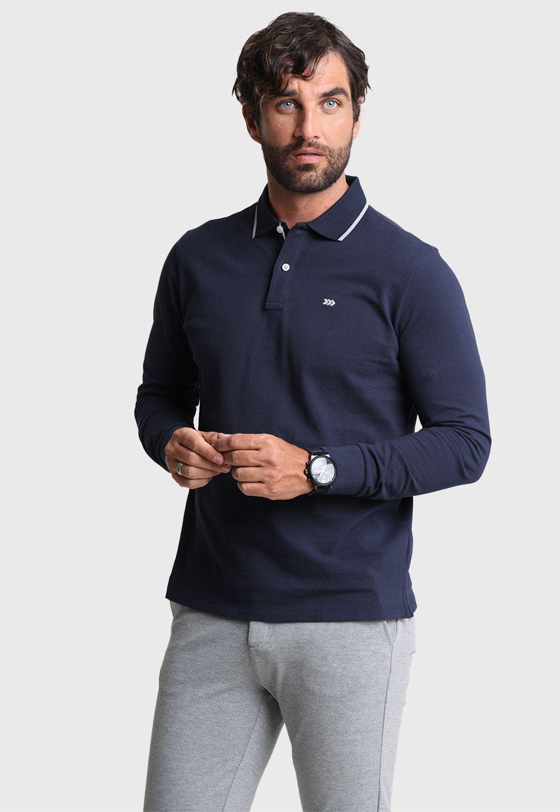 Polera Piqué Manga Larga Arrow-0