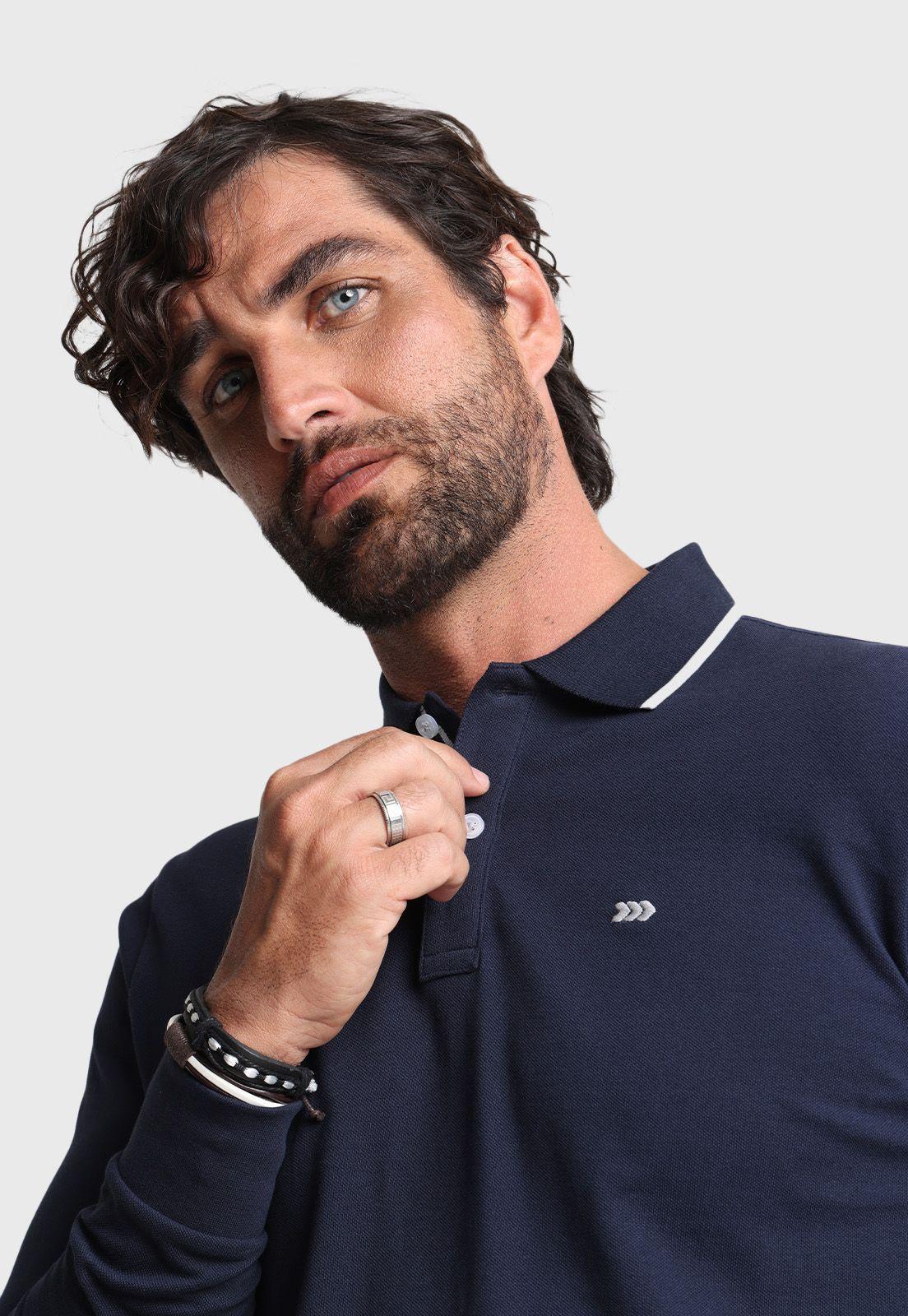 Polera Piqué Manga Larga Arrow-1