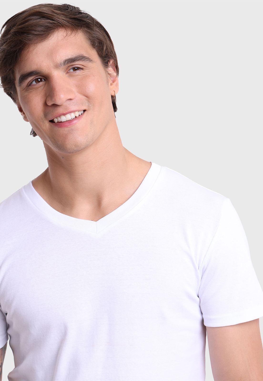 Camiseta Bipack Cuello V Arrow CT23203BL-3