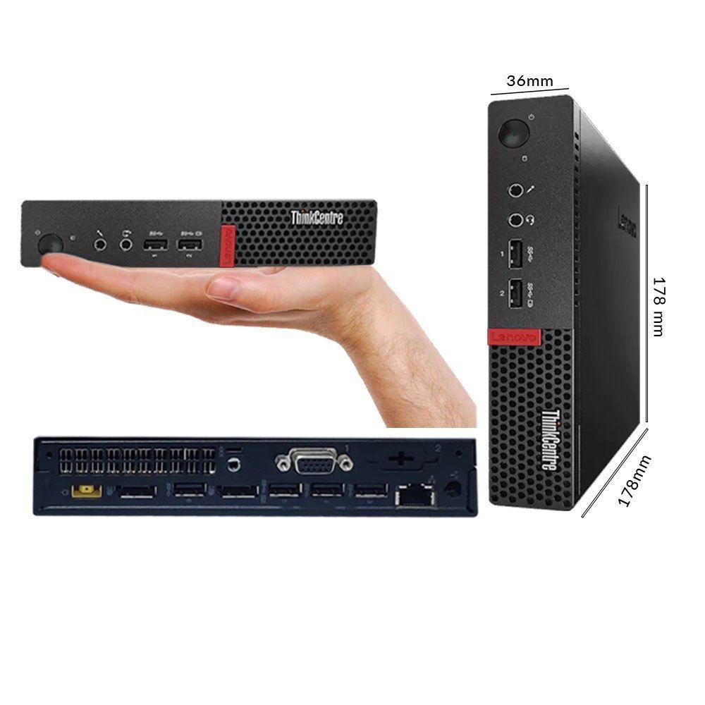 PC LENOVO THINKCENTRE M710Q TINY INTEL CORE I3 3.20GHZ 8GB RAM DDR4 256GB SSD W10 PRO-3