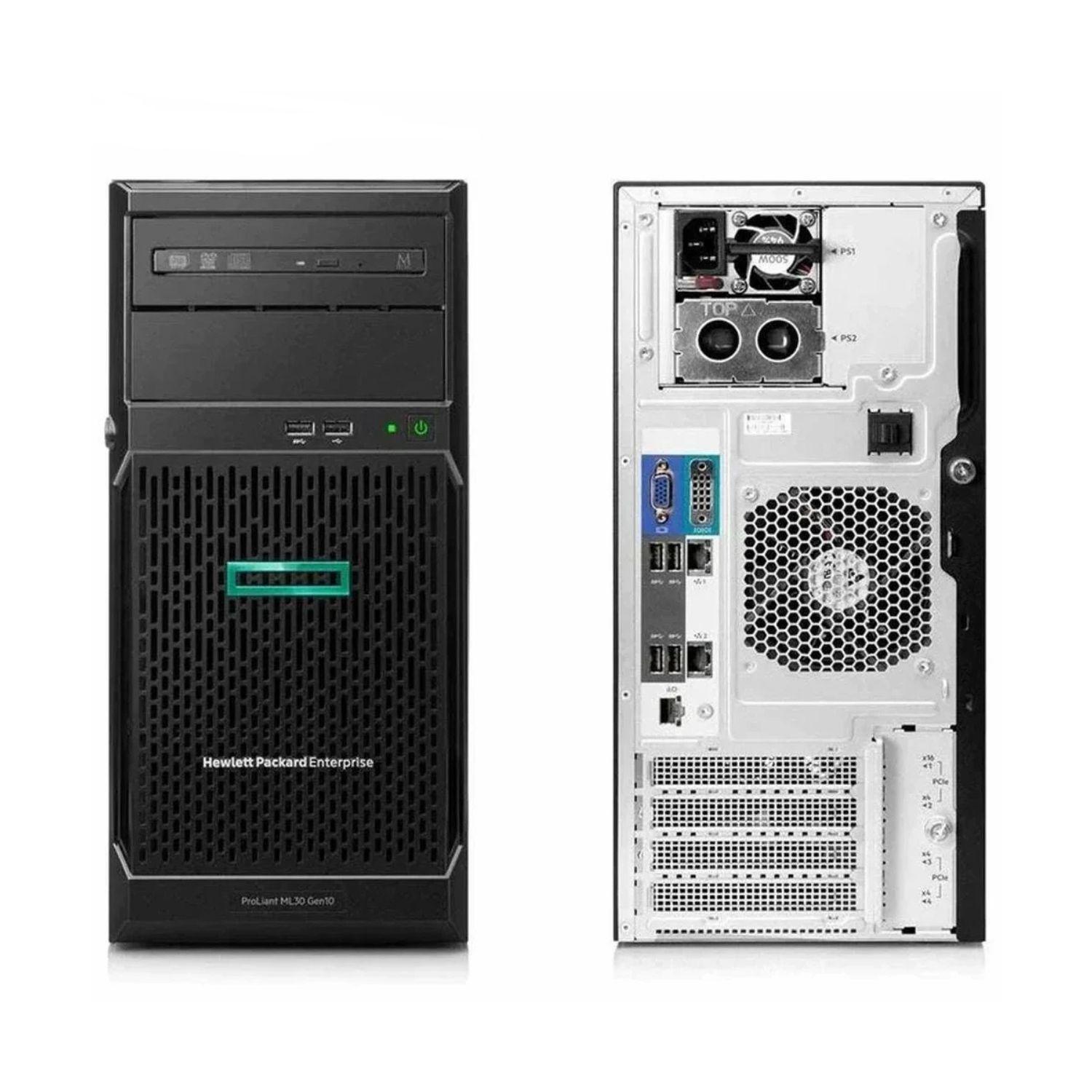 PC SERVER HP ENTERPRISE PROLIANT ML30 GEN10 XEON SERIE E 32GB RAM 480GB SSD 4TB HDD-3