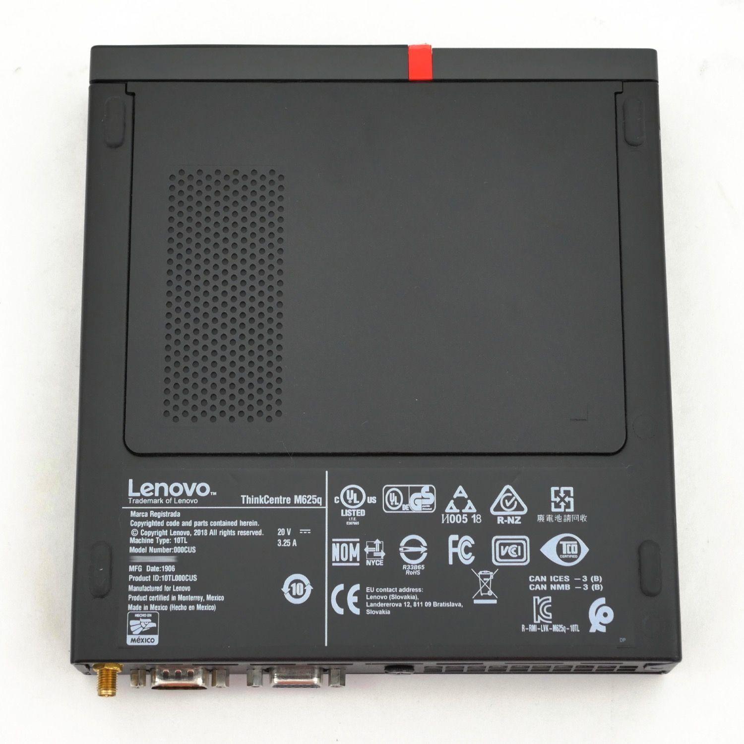 PC LENOVO THINKCENTRE M625Q TINY AMD E2-9000E 2.0GHZ 8GB RAM DDR4 240GB SSD W10 PRO-5