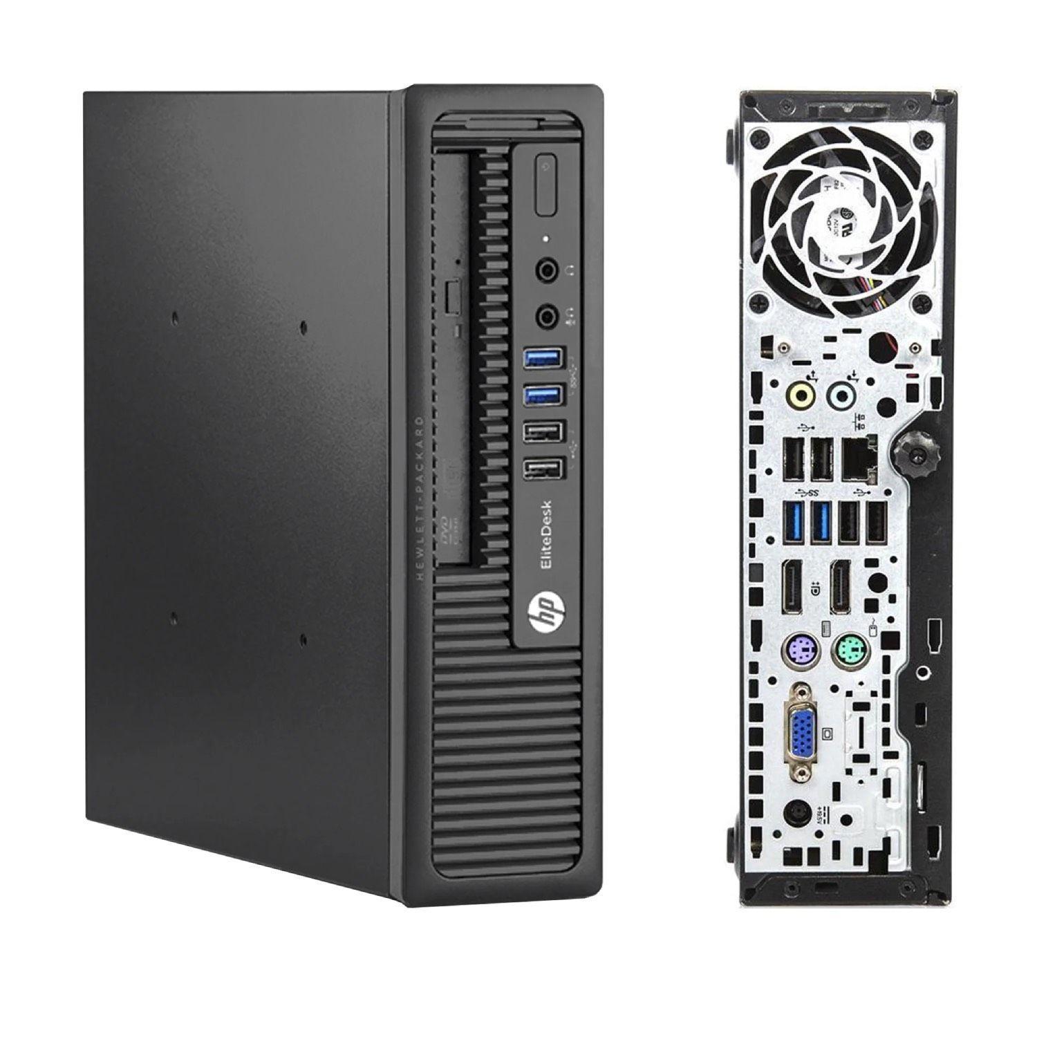KIT PC HP ELITEDESK 800 G1 INTEL CORE i7 3.40GHZ 240GB SSD 500GB HDD 16GB RAM WIN10-3