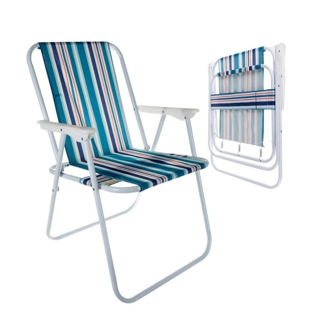 Silla Plegable de Playa Piscina Jardin Terraza (Pack 2 UN)-1