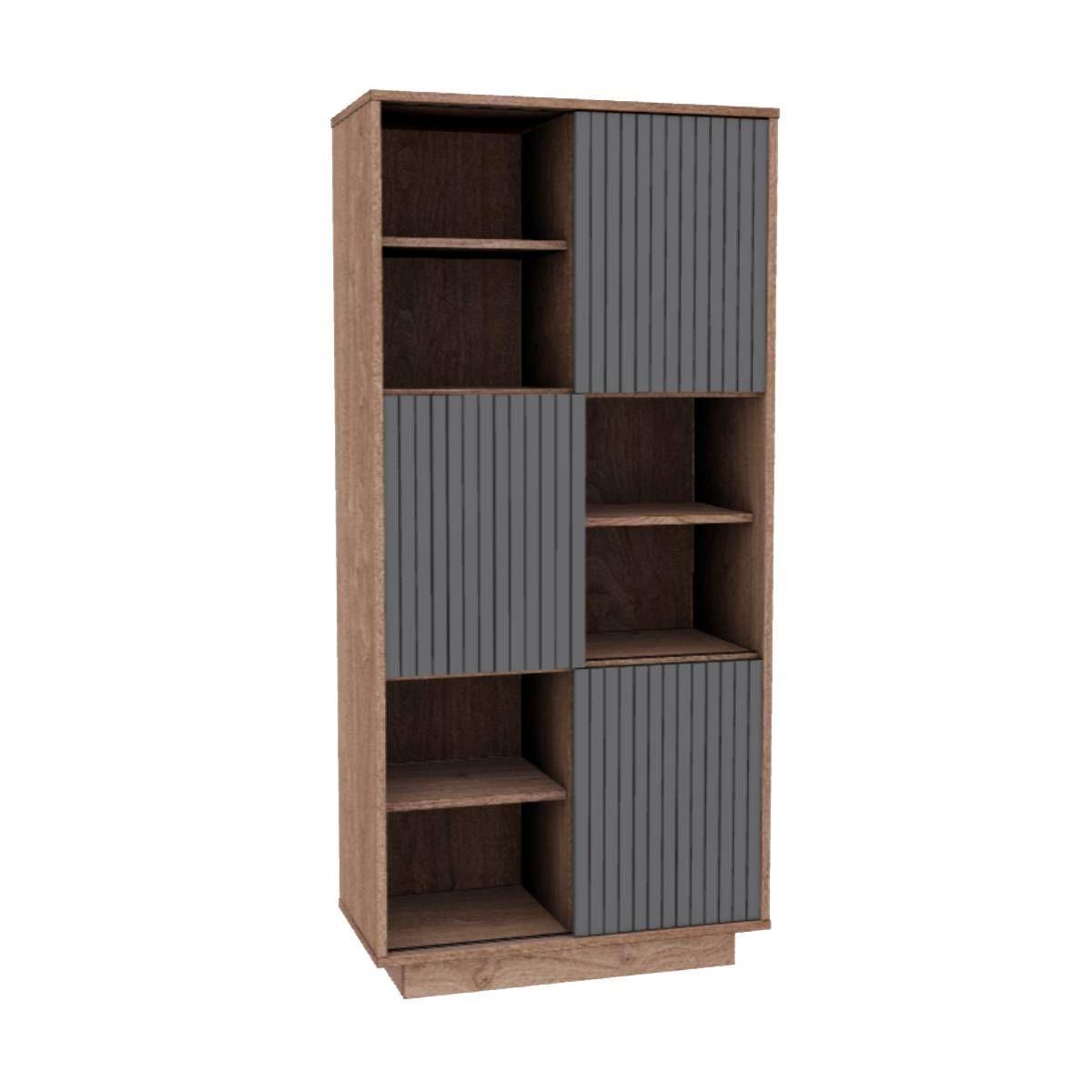 Estante Petrohue Bosco Puertas Gris Grafito-0