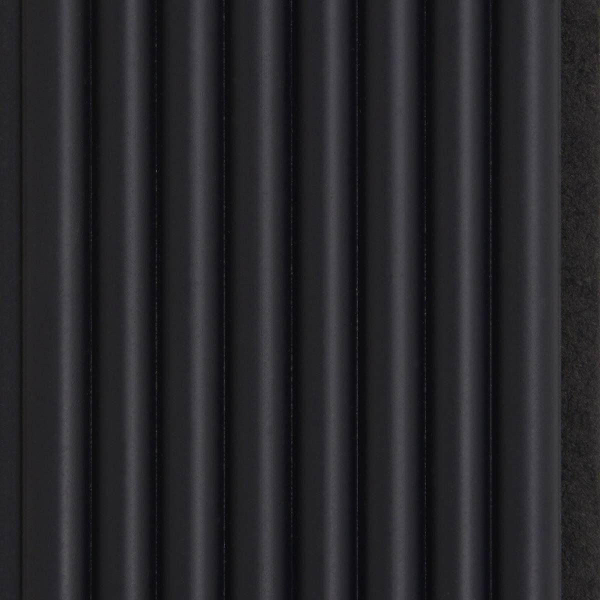 Revestimiento Pintado Negro Micro Convexo 2440x120 mm - 1 Tabla-3