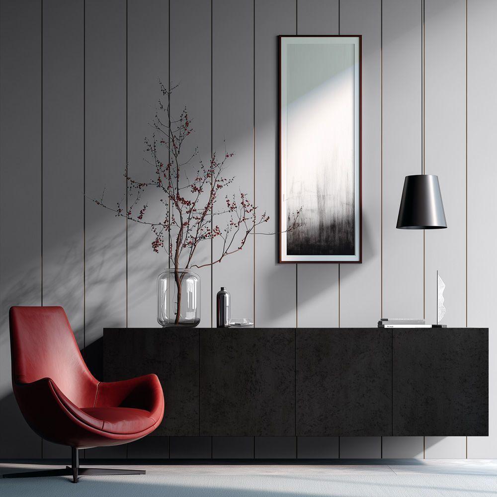Revestimiento Tableado Gris Grafito 2500x298mm-1