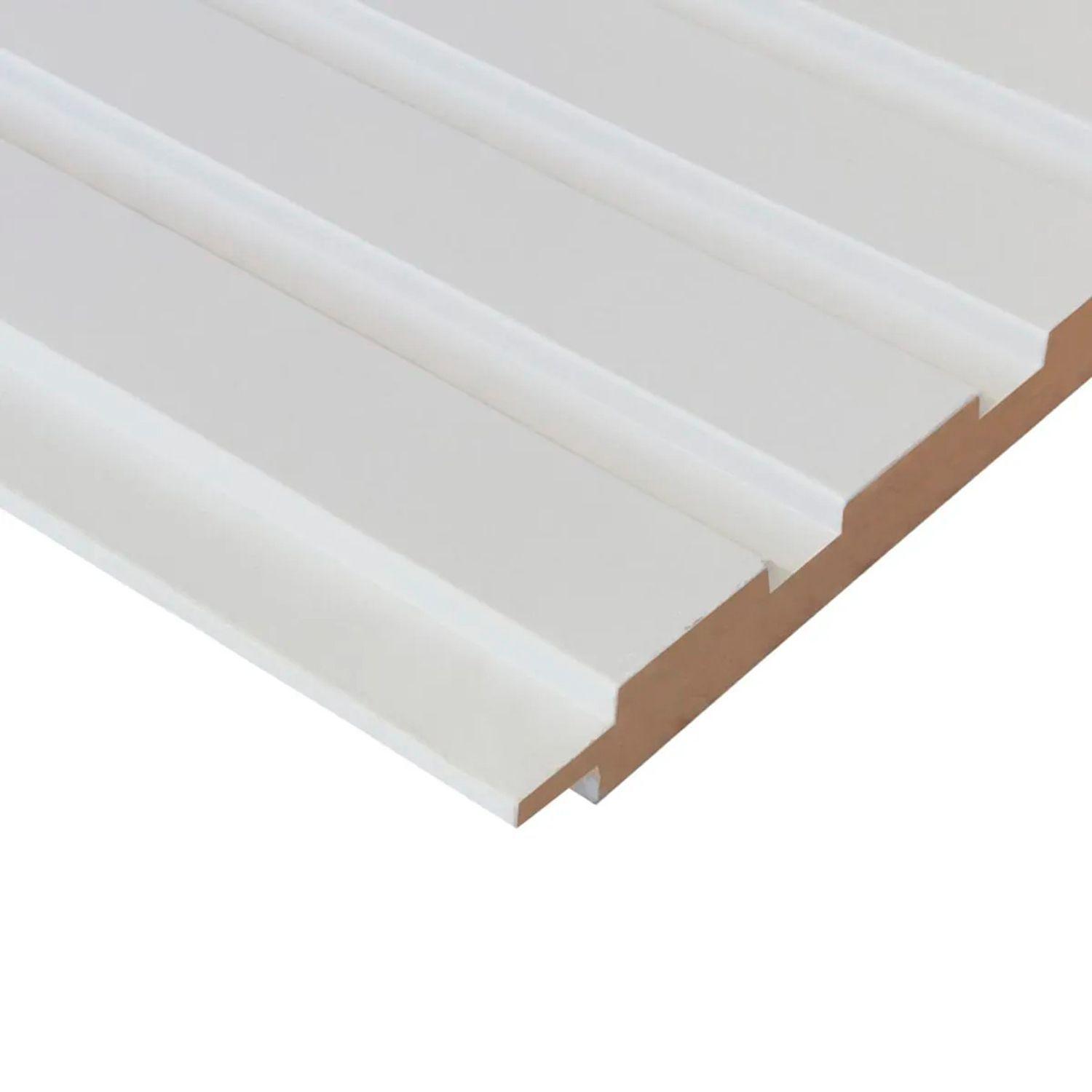 Revestimiento Ripado Blanco 2440x160 mm-1